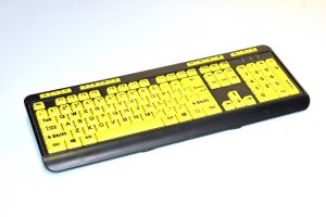 high contrast keyboard